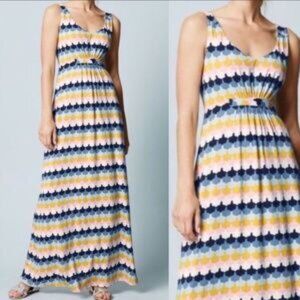 Boden Scallop Stripe Maxi Dress